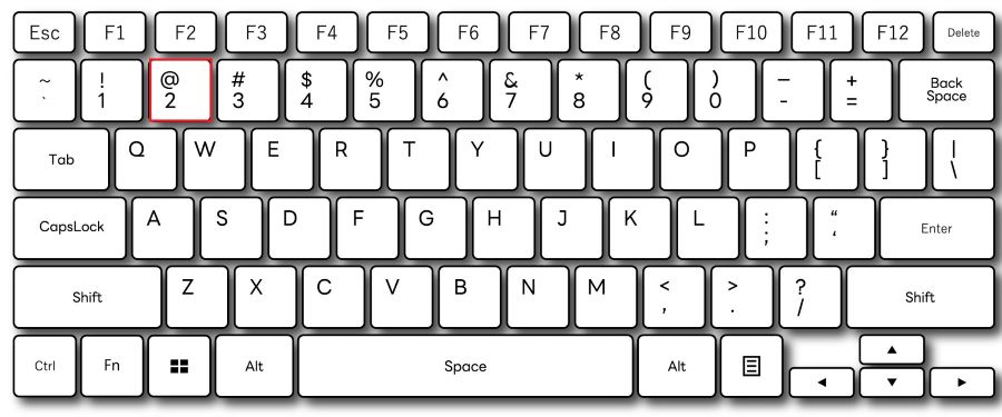 キーボード,＠の打ち方